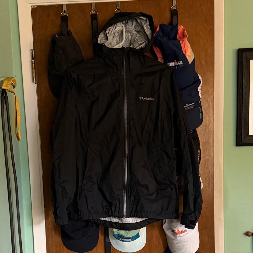 Columbia women's Black Raincoat medium